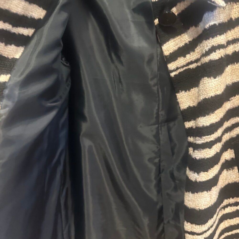 Talbots Collection Zebra Textured Coat - Picture 4 of 5